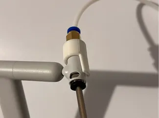 A1 Filament feed connector for fully dry printing.