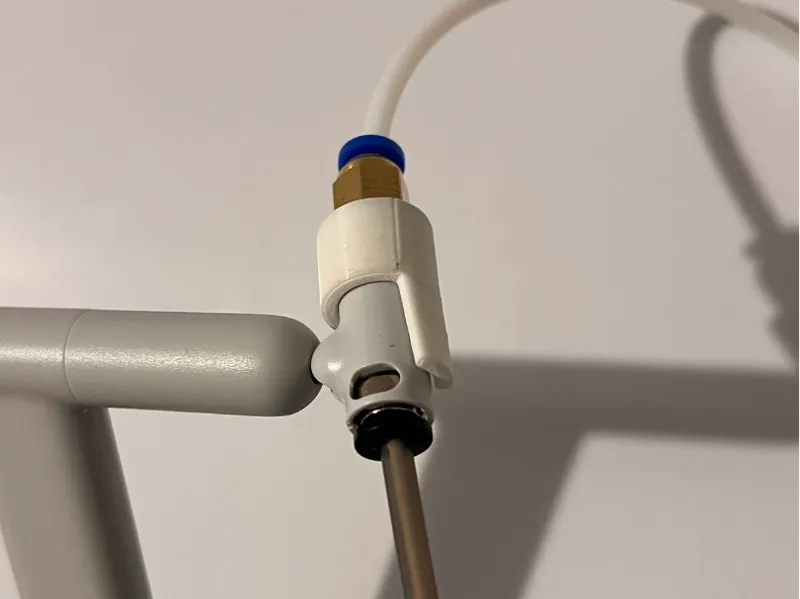 A1 Filament feed connector for fully dry printing.