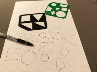 Templates for drawing geometric figures