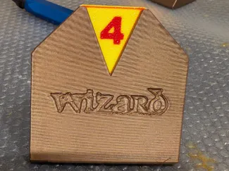 Stich-Anzeige für das Kartenspiel "Wizard"
