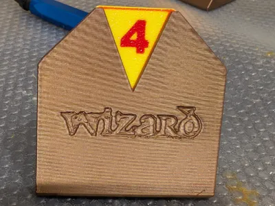 Stitch display for the card game "Wizard"