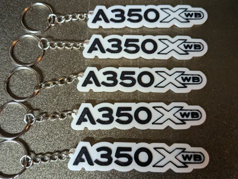 Airbus A350 XWB keychain