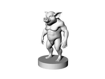 D&D figure pig man