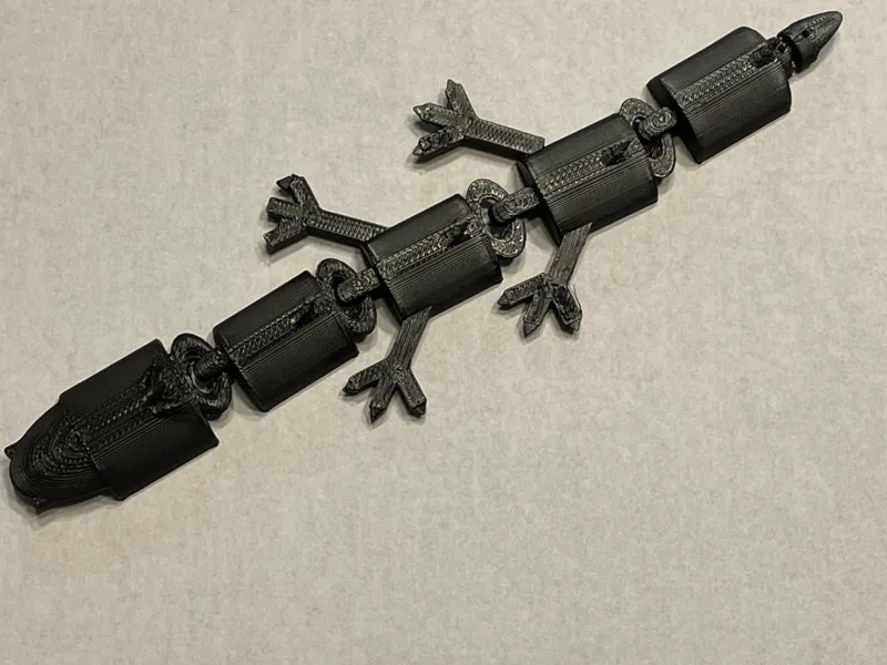 articulated spikey lizard