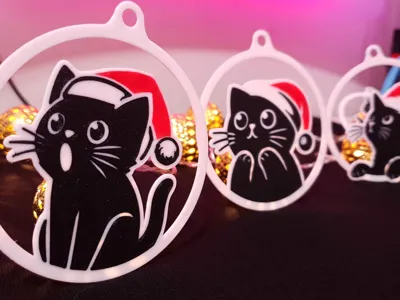 Cats Christmas Decorations