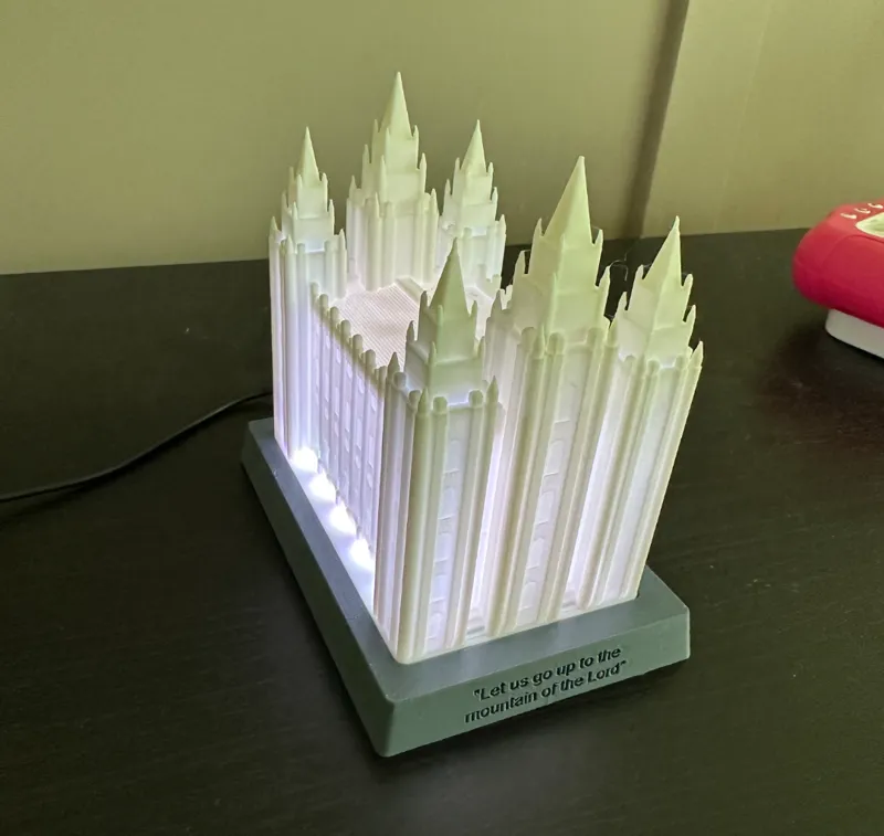 Salt Lake Temple lamp