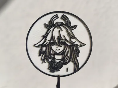 Genshin Impact - Yae Miko Lithophane Keychain