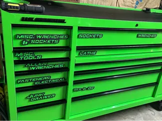 Tool Box Labels, (US General), and Others