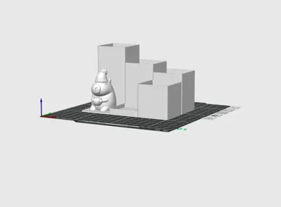 Christmas Capybara Pen Holder
