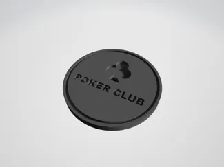 Poker club coin