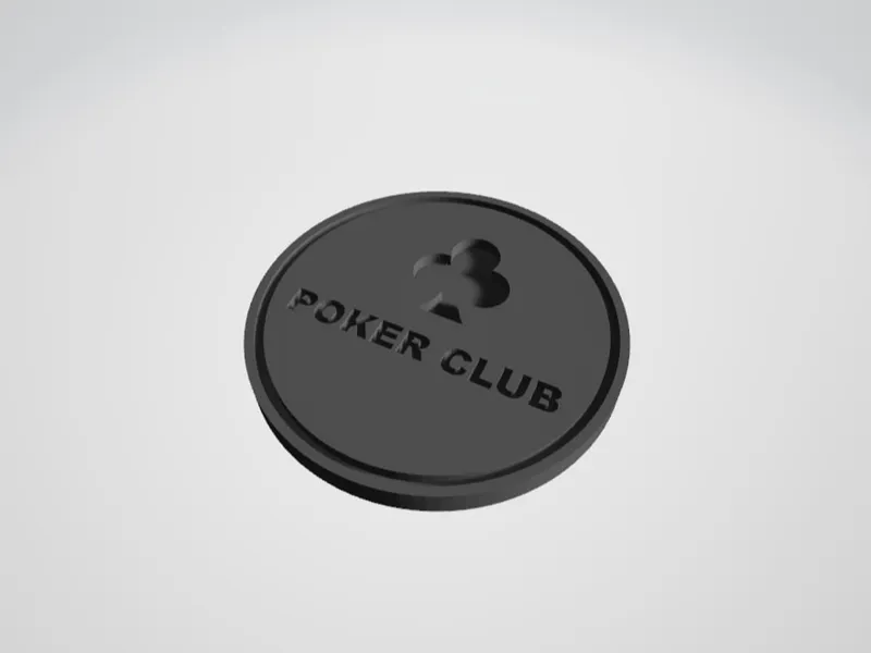 Poker club coin