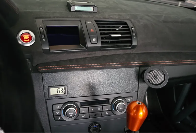 BMW E82 radio delete panel