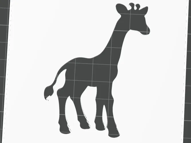 Giraffe - Template Stencil for draw and paint