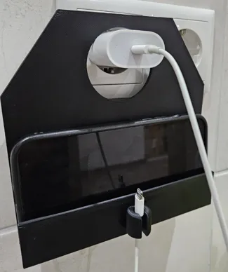 Handyhalter für Netzteile mit Abstandshalter 