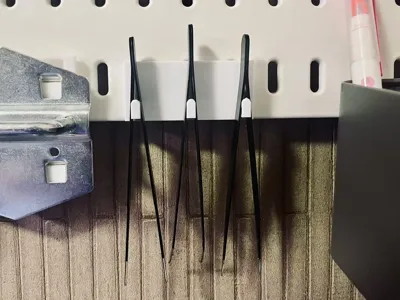 Long Hole Pegboard Tweezers Organizer
