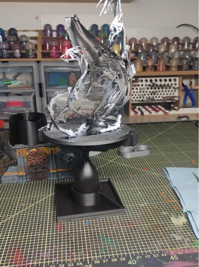 Painting Handle Stand also Airbrush Turntable