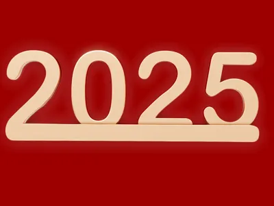 2025 new year stand