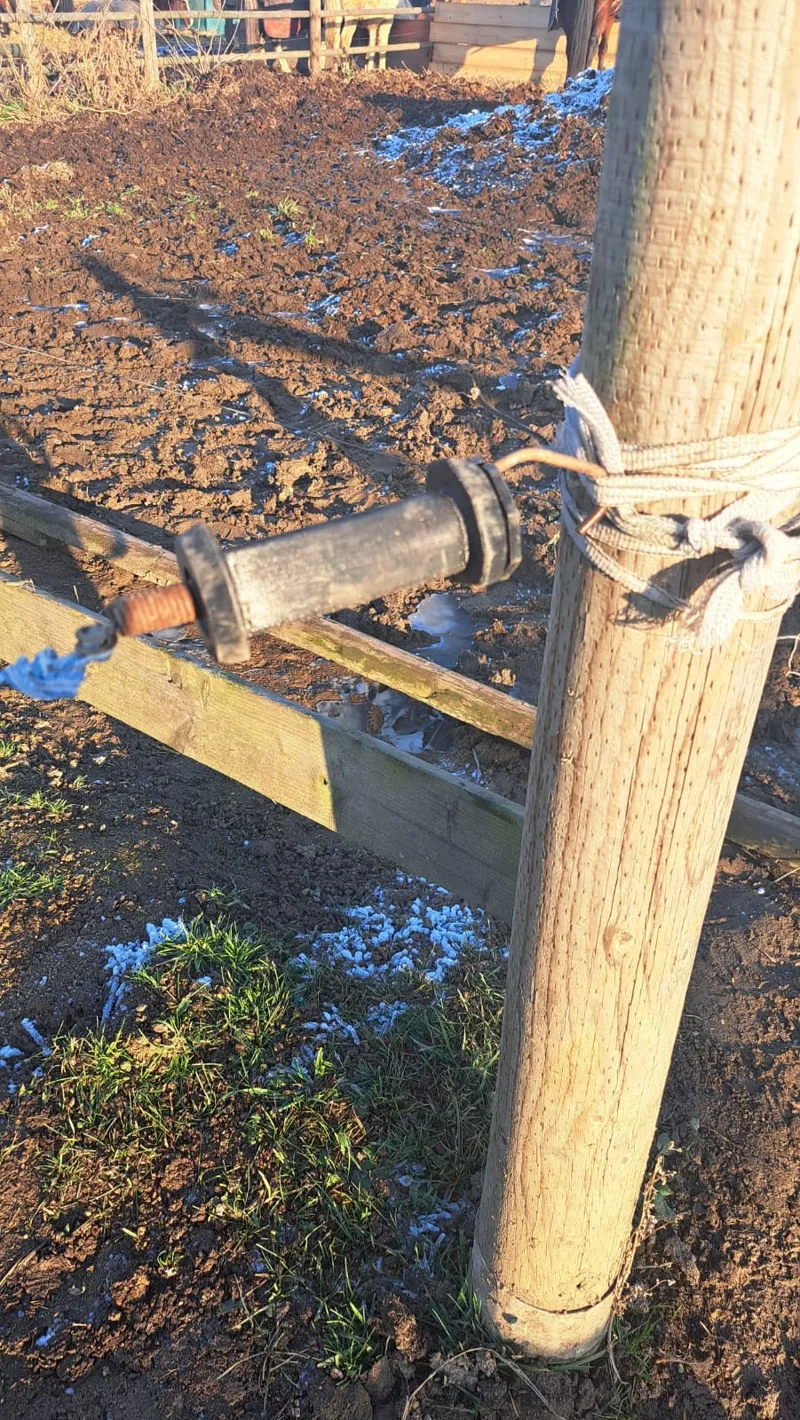 Electrical fence handle