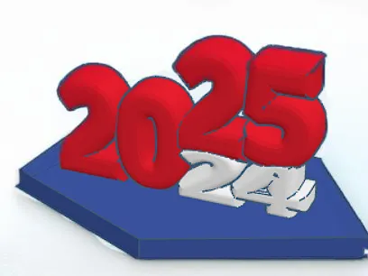 Welcome 2025 birthday candle holder :)