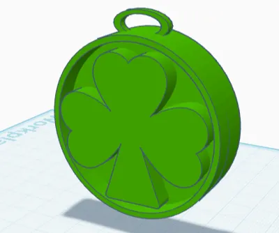 Shamrock Keychain