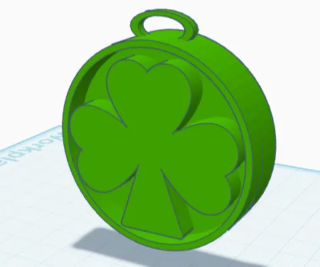 Shamrock Keychain