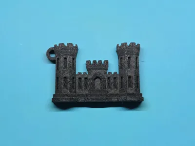 Engineer Castle Keychain 