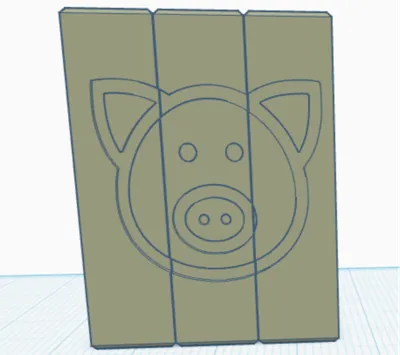 Pig Pixel Square