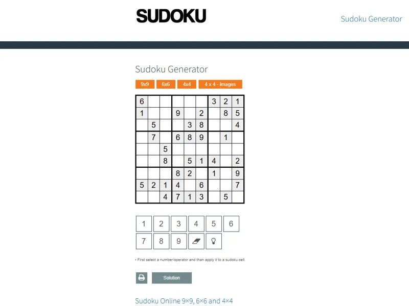 Sudoku board