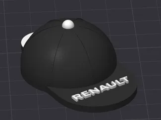 Renault cap keychain