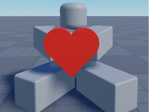 Valentines Day Roblox Noob With a heart