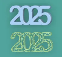 Chiffres décoratifs 2025 — photo 1