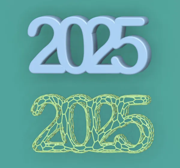 Chiffres décoratifs 2025
