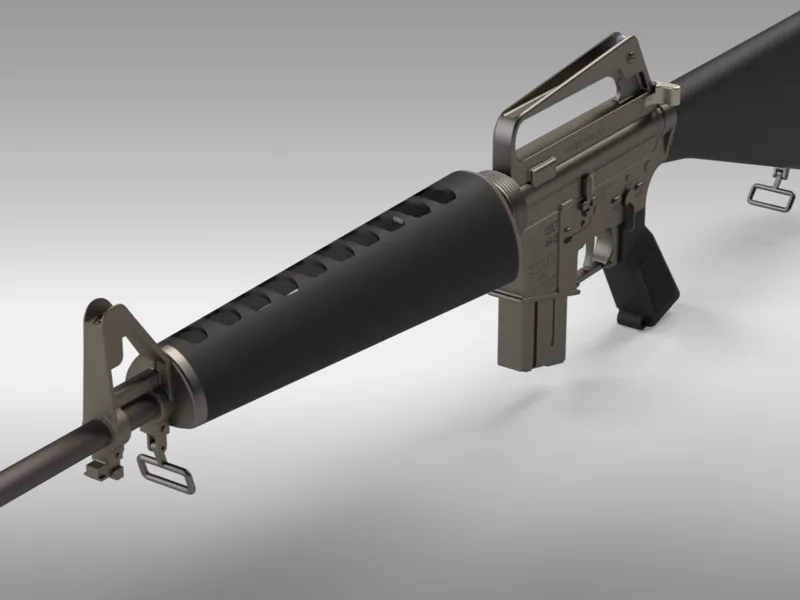 1:1大小越战M16A1模型AR15