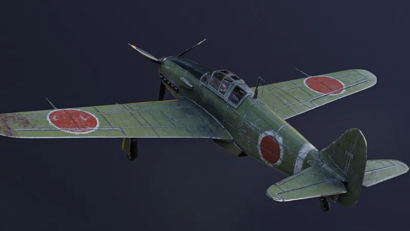 Kawasaki WW2 fight plane.