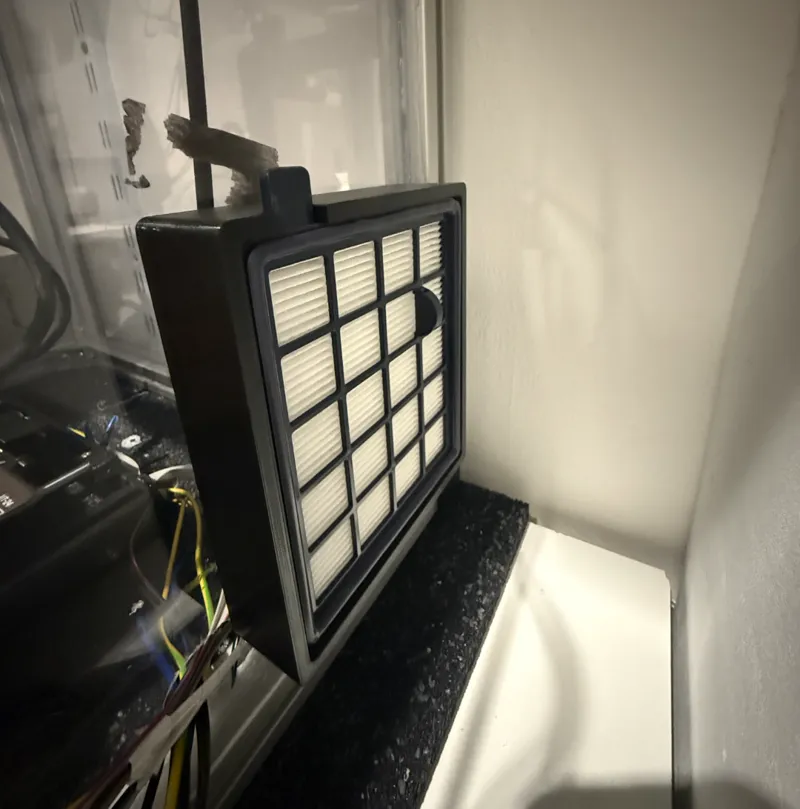 Hepa filter holder  enclosure home made 