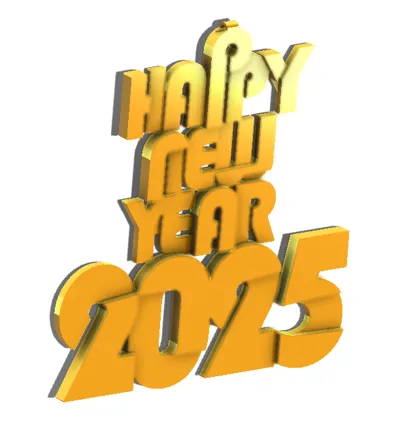 Happy New Year pendant
