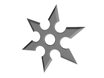 Ninja star in 3 variants.