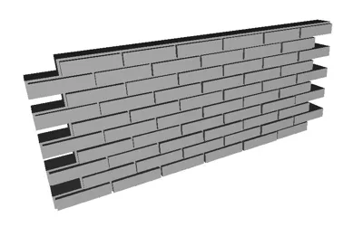 Brick wall, bricklaying. - Free 3D Print Model - MakerWorld