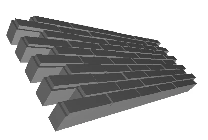 Brick wall, bricklaying. - Free 3D Print Model - MakerWorld