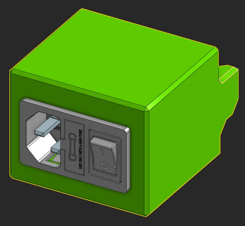 IEC320 C14 socket for Meanwell mount for V-Minion