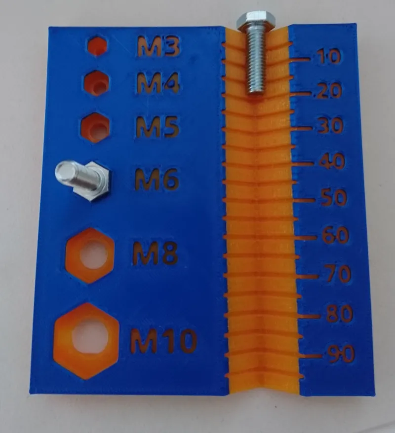 Yet another screw/nut gauge v2