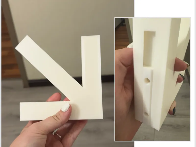 Fun arrow wall hook with slide-in wall mount