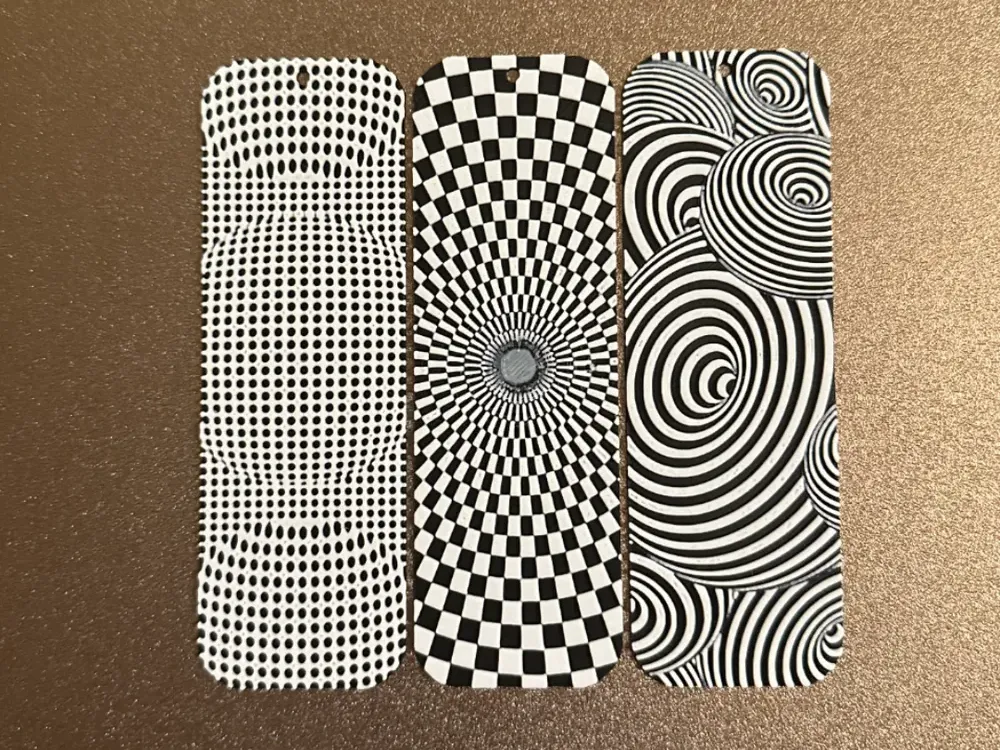 3 Optical Illusion Bookmarks