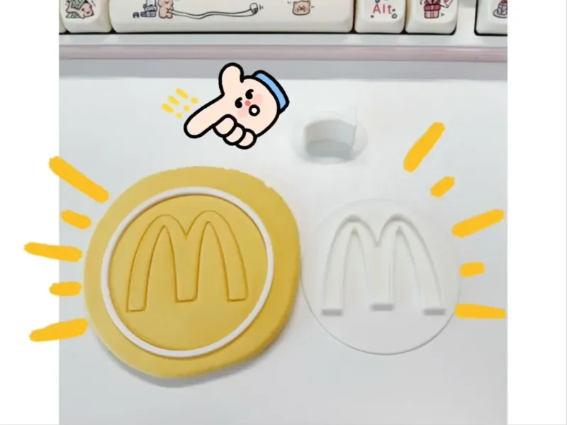 鱿鱼游戏X麦当劳 饼干模具 曲奇模具 模具 
