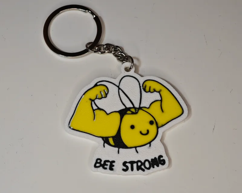 Bee Strong Keychain