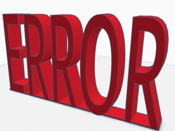 ERROR sign