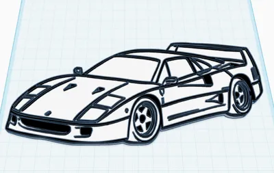 Wall Art ferrari f40 