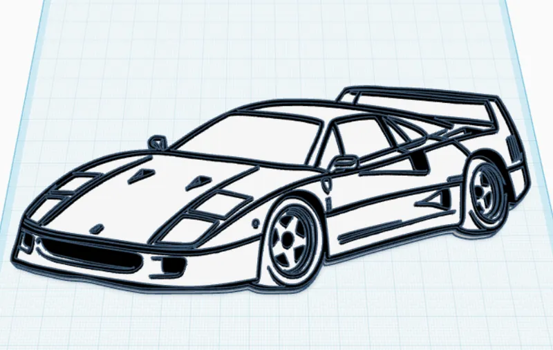Wall Art ferrari f40 
