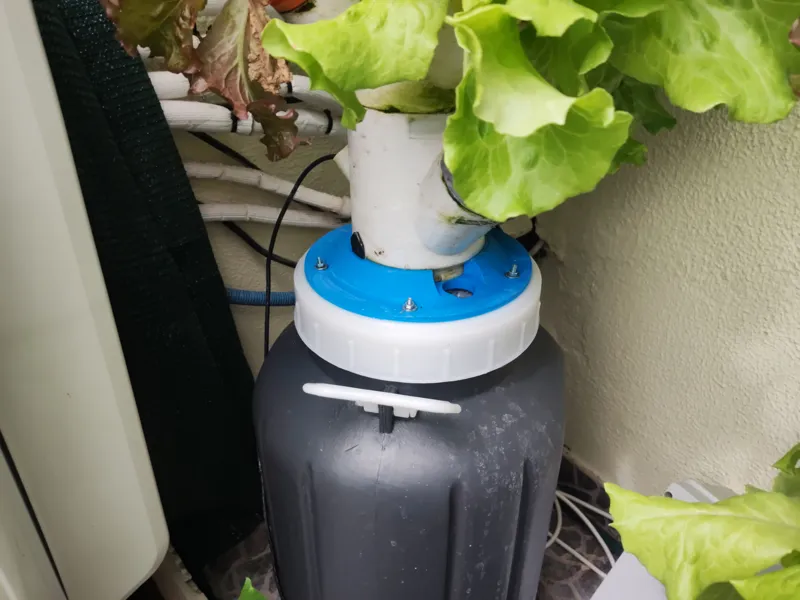 Hydroponic Tower Base with hole