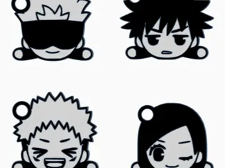 Jujutsu kaisen keychains